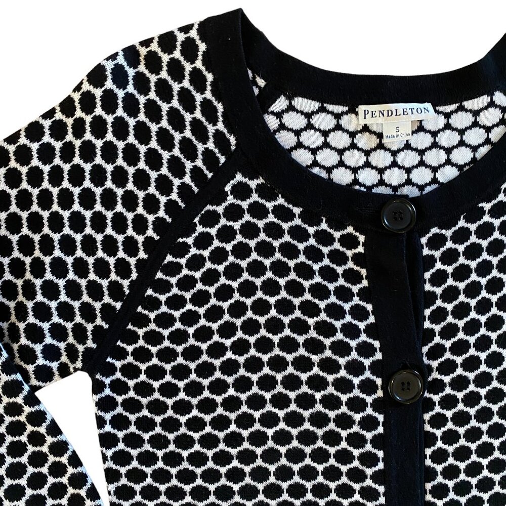 Pendleton Reversible Honeycomb Button-Front Cardi… - image 3